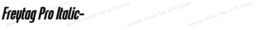 Freytag Pro Italic字体转换